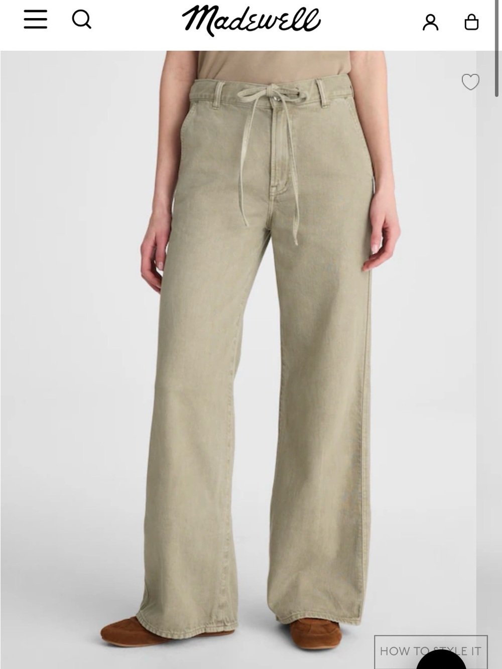 Madewell Wide Leg Pants